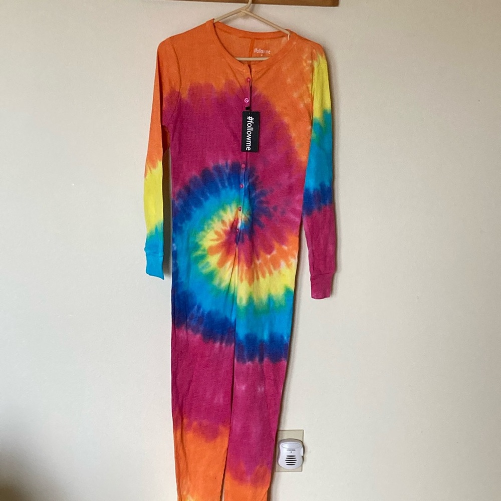 Tie dye thermal onesie, size S never worn